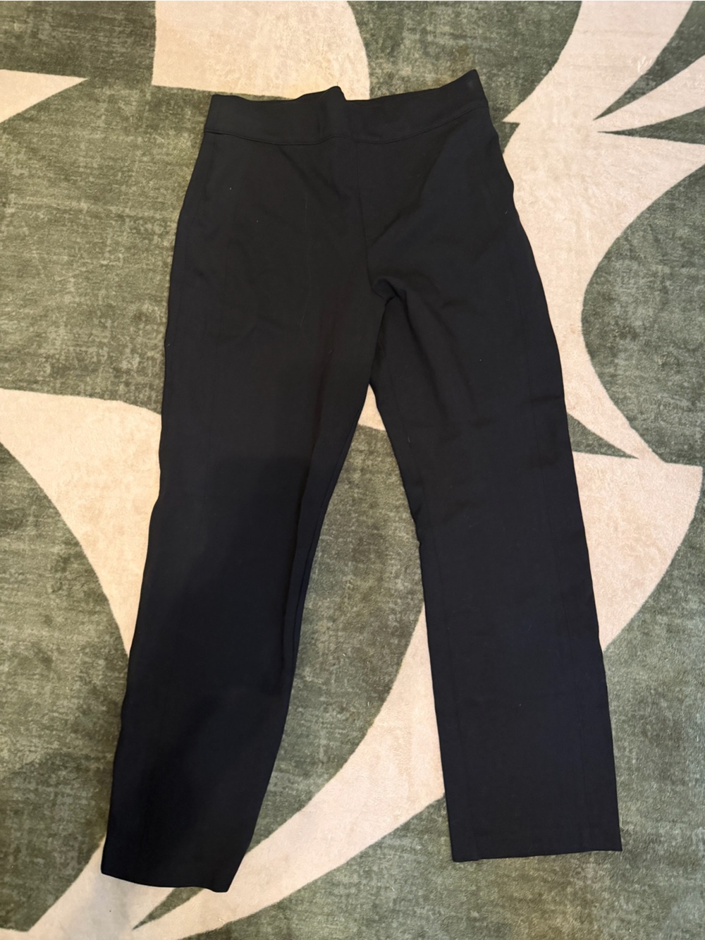 SPANX Black Pull-On Straight Leg Pants